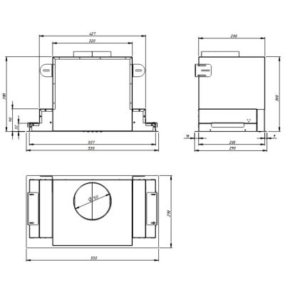 5. AKPO WK-12 EVITA Dunstabzugshaube SCHWARZ SEMI-MATT 60 SCHWARZES GLAS 450