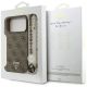8. Guess 4G Strap Triangle Logo MagSafe Hülle für iPhone 17 Pro Max – Braun