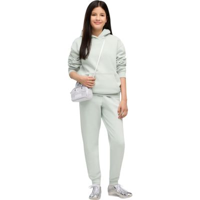 5. Puma ESS Centered Cat Logo Relaxed Hoodie für Kinder, mintgrün, 692973 29