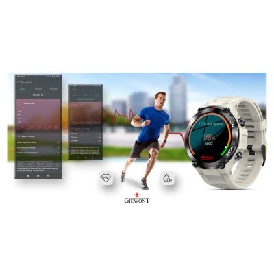 10. GIEWONT Pionier GPS GW460-3 Smartwatch - Hellgrau