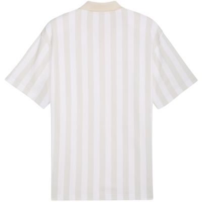 2. Puma Class Relaxed Pinnacle Polo-Shirt für Herren, weiß und beige, 692069 02