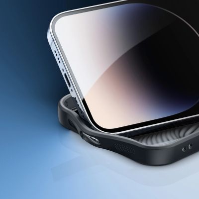 10. Gepanzerte Hülle für iPhone 14 Pro kompatibel mit MagSafe Dux Ducis Aimo Mag – schwarz