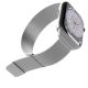 3. Puro Milanese Edelstahlarmband für Apple Watch 42/44/45/49 mm – Silber