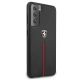 4. Ferrari FEOSIHCS21SBK S21 G991 schwarz/schwarz Hardcase Off Track Leather Nylon Stripe