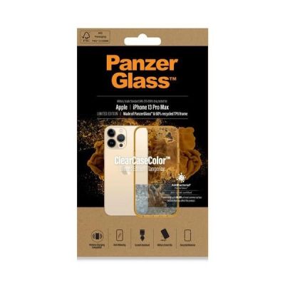 6. PanzerGlass ClearCase Antibakterielle, in Militärqualität zertifizierte Hülle für iPhone 13 Pro Max – Transparent Gelb