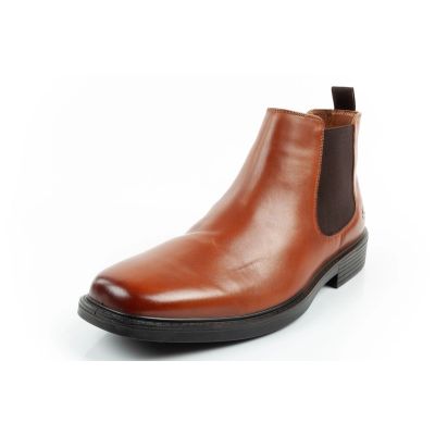 3. Skechers Herrenschuhe Chelsea Boots Miller-Boris elegantes Leder braun
