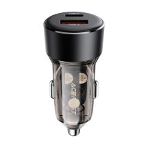Acefast B12 Autoladegerät 60W USB-A / USB-C - Schwarz