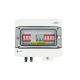 Hermetischer DC/AC-Emitteranschlusskasten IP65 mit Dehn 1000V DC-Überspannungsableiter Typ 2, 1 x PV-String, 1 x MPPT // Dehn AC-Begrenzer Typ 2, 20A 3-phasig
