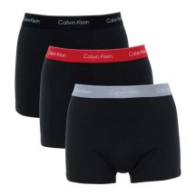 Calvin Klein Herren-Boxershorts Relaxed, 3er-Pack, modisch, aus Baumwolle, schwarz und mehrfarbig