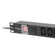 7. Lanberg PDU-10I-0200-IEC-BK Steckdosenleiste (10 Steckdosen nach IEC320-Standard; 10 A; 2 m; schwarz)