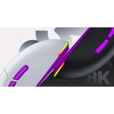 16. HATOR Quasar 3 Ultra 8K Kabellose Gaming-Maus, beidhändig bedienbar, Funkfernbedienung + Bluetooth + USB Typ-A, optischer Sensor mit 30.000 DPI