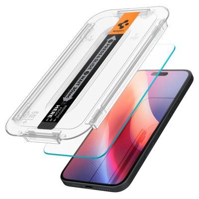 3. Spigen Glas.tR EZ Fit gehärtetes Glas für iPhone 15 / 16 - 2 Stk.