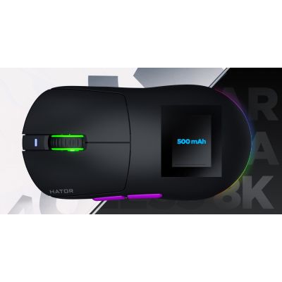20. Hator Quasar 3 Ultra 8K Kabellose Gaming-Maus Schwarz