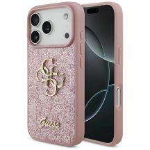 Guess Fixed Glitter Big 4G Hülle für iPhone 17 Pro / 18 Pro - Pink