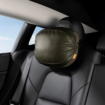 9. Baseus ComfortRide Series Auto-Kopfstützenkissen mit 2 Materialien – dunkelgrün