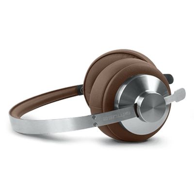 5. Muse M-298 SBR Kopfhörer/Headset, kabelgebunden & kabellos, Kopfbügel, Bluetooth-Anrufe/Musik, Braun, Silber
