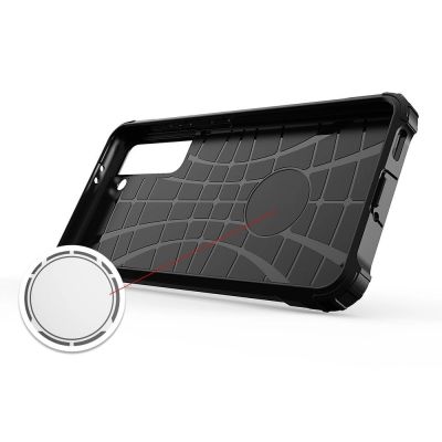 3. Hybrid Armor robuste TPU/PC Panzer Handyhülle Hard Case für Samsung Galaxy S22+ (S22 Plus) schwarz