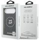 8. Karl Lagerfeld IML Choupette Head Logo MagSafe iPhone Air Hülle - Schwarz
