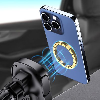 7. Dudao FW11 Autotelefonhalter mit 15-W-Induktionsladegerät für Lüftungsschlitze / Cockpit – Schwarz