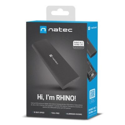 7. EXTERNES SSD-GEHÄUSE NATEC RHINO M.2 NVME LITE USB-C 3.1 GEN 2 ALUMINIUM