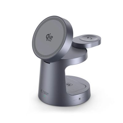 3. Tech-Protect QI2.2-25W-A48 3-in-1 Magnetisches Kabelloses Ladegerät – Marineblau