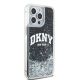 4. DKNY Liquid Glitter Big Logo Hülle für iPhone 14 Pro Max – Schwarz