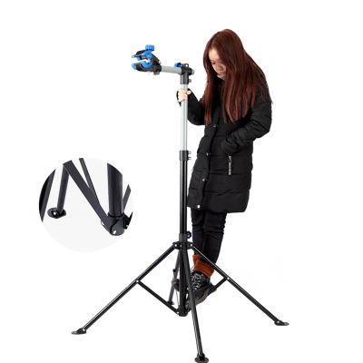 4. Rockbros MP-02 Bodenserviceständer für Fahrräder mit Knöpfen – schwarz