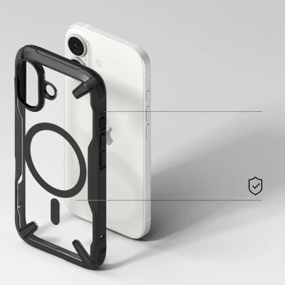 4. Ringke Fusion X Magnetic MagSafe Case für iPhone 17 - Schwarz