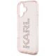 6. Karl Lagerfeld IML Strass Logo iPhone 16 Hülle - Rosa