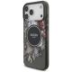 3. Guess IML Flowers Pearl Strap MagSafe Hülle für iPhone 18 Pro Max / 17 Pro Max – schwarz
