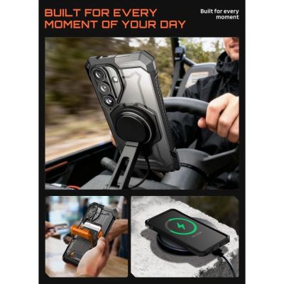 8. Supcase UB Grip Mag MagSafe Hülle für Samsung Galaxy S26 - Schwarz