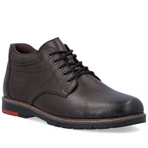 Braune Herren-Ankle-Boots aus Leder, gefüttert, Rieker 10507-25
