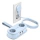 2. Orico AP3 65W GaN 6-in-1 Steckdosenleiste (2x Netzanschluss + 2x USB-A + 2x USB-C) – Blau
