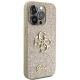 4. Guess Glitter Script Big 4G iPhone 15 Pro Hülle - Gold
