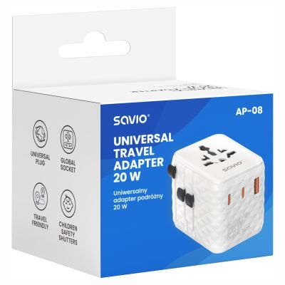 3. SAVIO Universal-Reiseadapter 20W AP-08