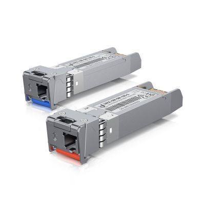 13. SFP+ Ubiquiti 10 Gbit/s bidirektionales Singlemode-Optikmodul, 2er-Pack