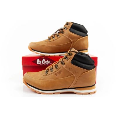 10. Lee Cooper Herren-Winterwanderschuhe, gefüttert, knöchelhoch, braun