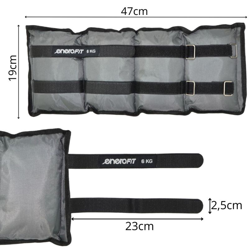 15. ENERO FIT GRAUES GELENKGEWICHT 12KG (2x6KG)