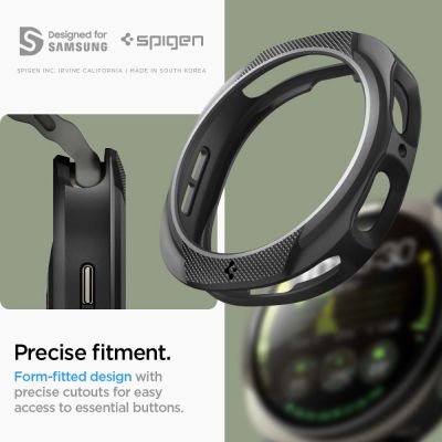 12. Spigen Liquid Air Case für Samsung Galaxy Watch 8 44 mm – Mattschwarz
