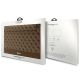 4. Guess 4G Stripe Metal Logo-Hülle für einen 14-Zoll-Laptop – Braun