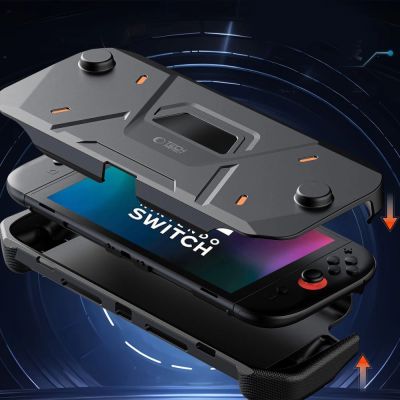 4. Tech-Protect Carbonox-Hülle für Nintendo Switch 2, Schwarz