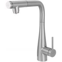 Küchenarmatur mit Anschluss an einen Wasserfilter und ausziehbarem Auslauf