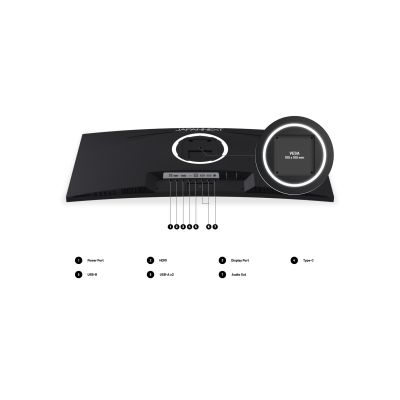 5. JAPANNEXT 86,4 cm Curved Monitor JN-IPS340UWQHD60C-C65W-HS mit UWQHD-Bildschirm