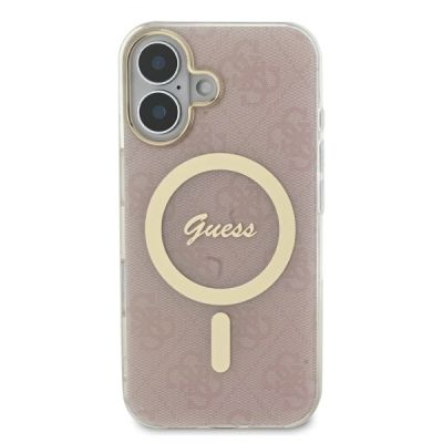 3. Guess IML 4G MagSafe Hülle für iPhone 16 – Rosa