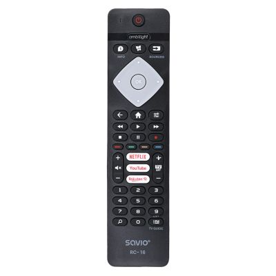 5. SAVIO Universalfernbedienung/Ersatzfernbedienung für Philips TV, Smart TV, RC-16