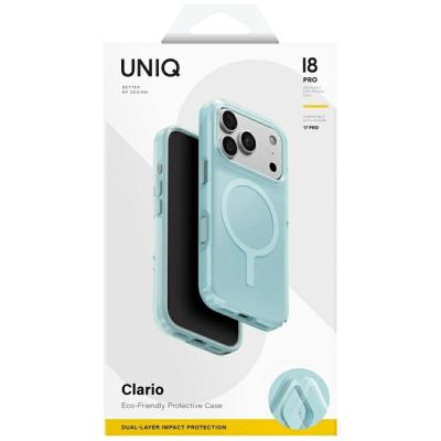 7. Uniq Clario Magclick Ladehülle für iPhone 18 Pro / 17 Pro – Mint