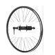28"-Hinterrad für Kassette, QR, Konus, Felge schwarz/Nabe schwarz, Shimano