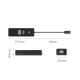 3. Orico PWCUR-C3 3-Port-USB-Hub (1x USB-A 3.0, 1x USB-C 3.0, 1x RJ45 Gigabit-Ethernet, 0,15 m Kabel) – Schwarz