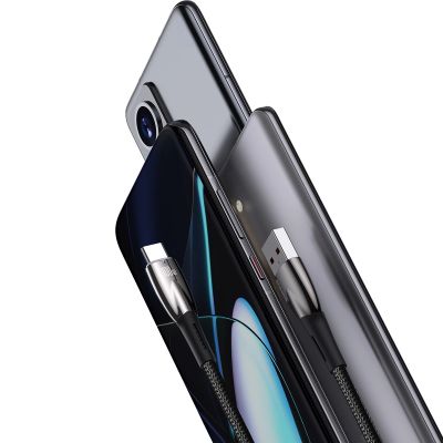 7. Baseus Glimmer Series Schnellladekabel USB-A auf USB-C 100 W 480 Mbit/s 1 m Schwarz