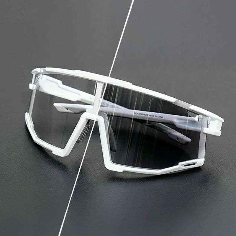 7. Rockbros SP258 ROAD TO SKY Photochrome Radbrille - Weiß